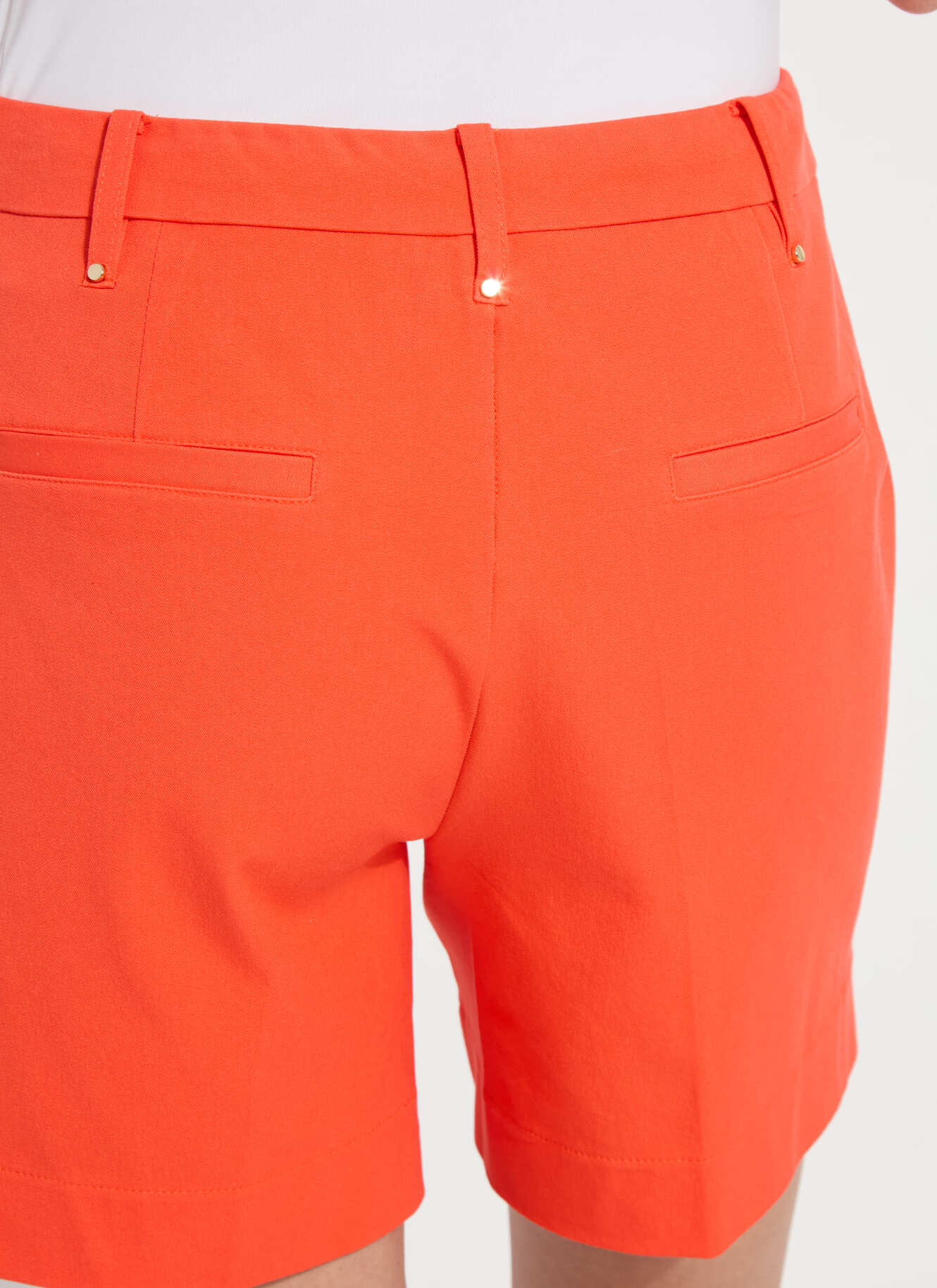 Lysse Amanda Twill Short - Red Kiss (6" Inseam) Red Kiss