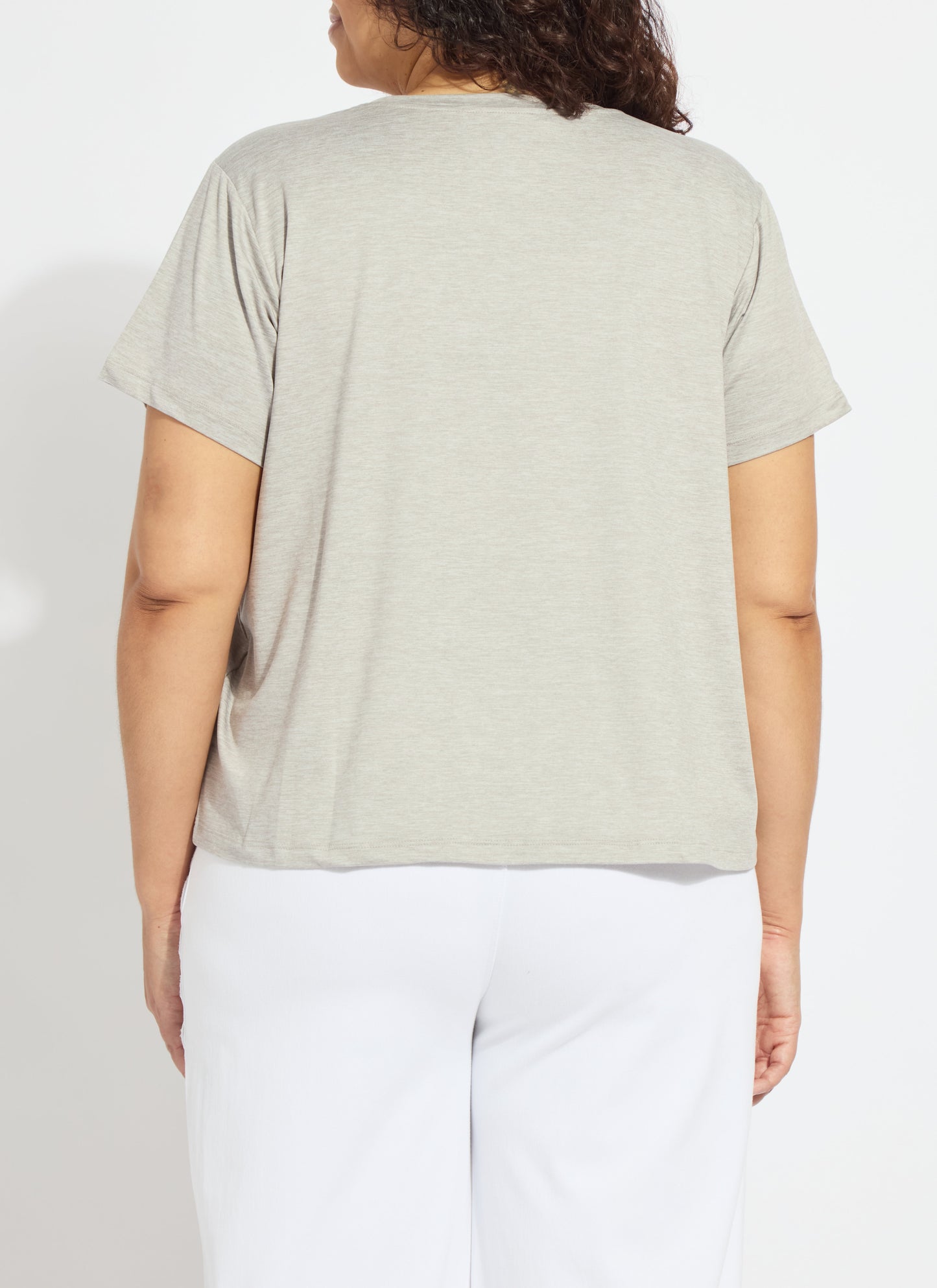 Lysse Perfect Box-Cut Tee Curvy White