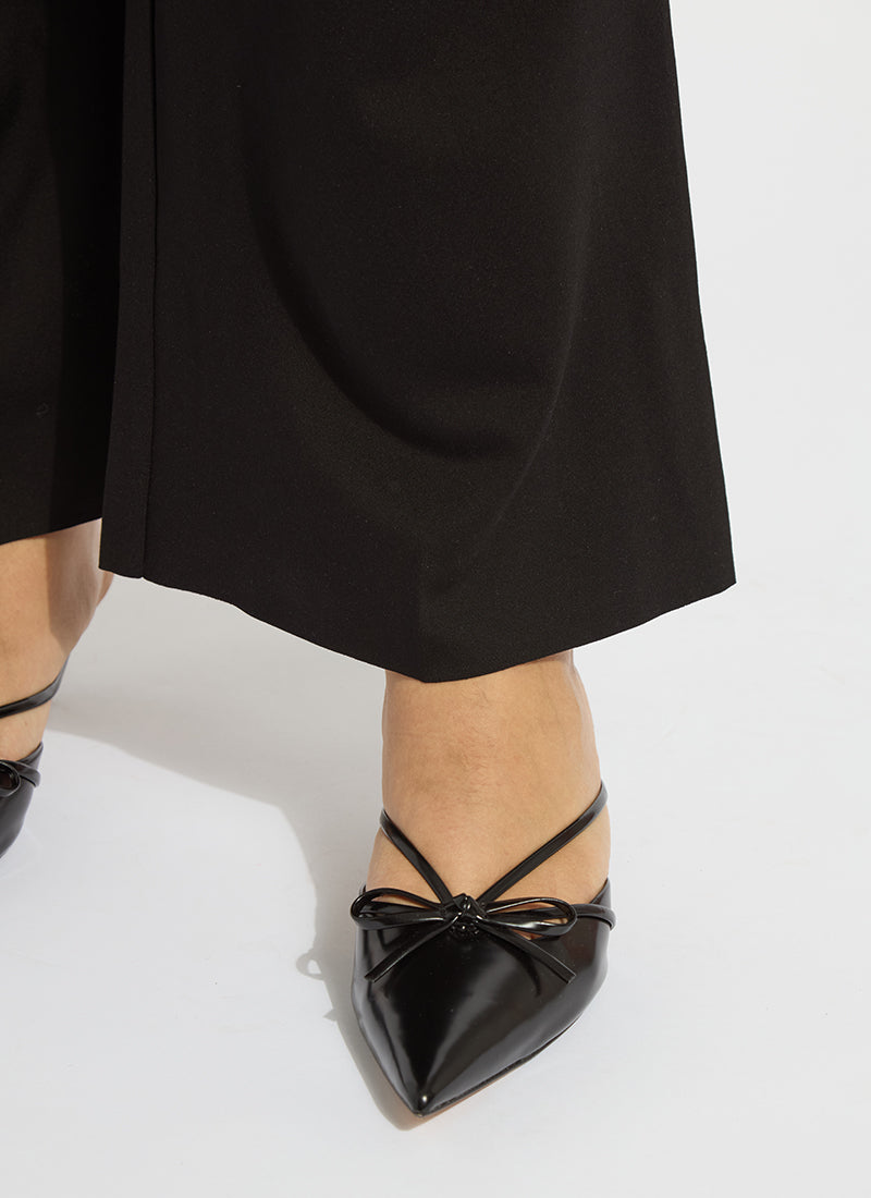 Lysse Erin Wide Leg Ponte Curvy (28" Inseam) Black