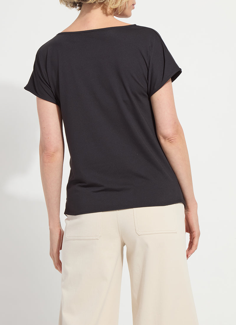 Lysse Ensley Cowl Neck Top Macadamia