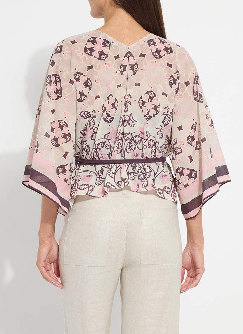 Lysse Mona Convertible Kaftan Top Azulejo