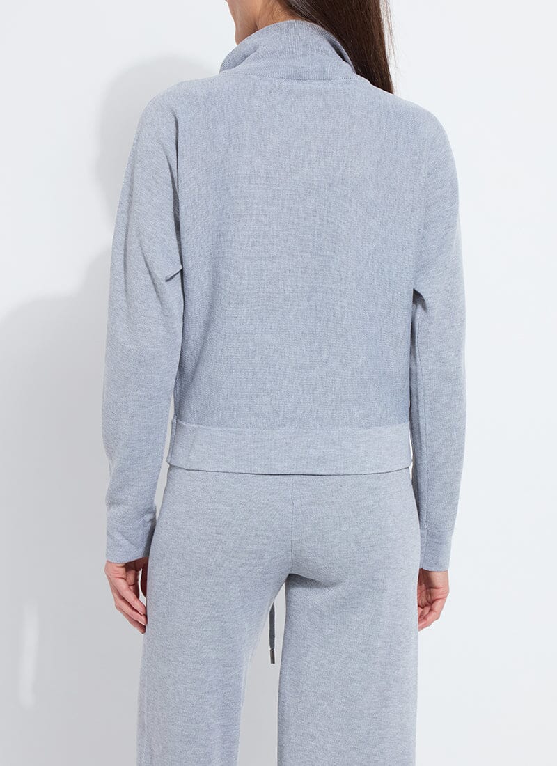 Lysse Viola Knit Lounge Sweatshirt Grey Melange