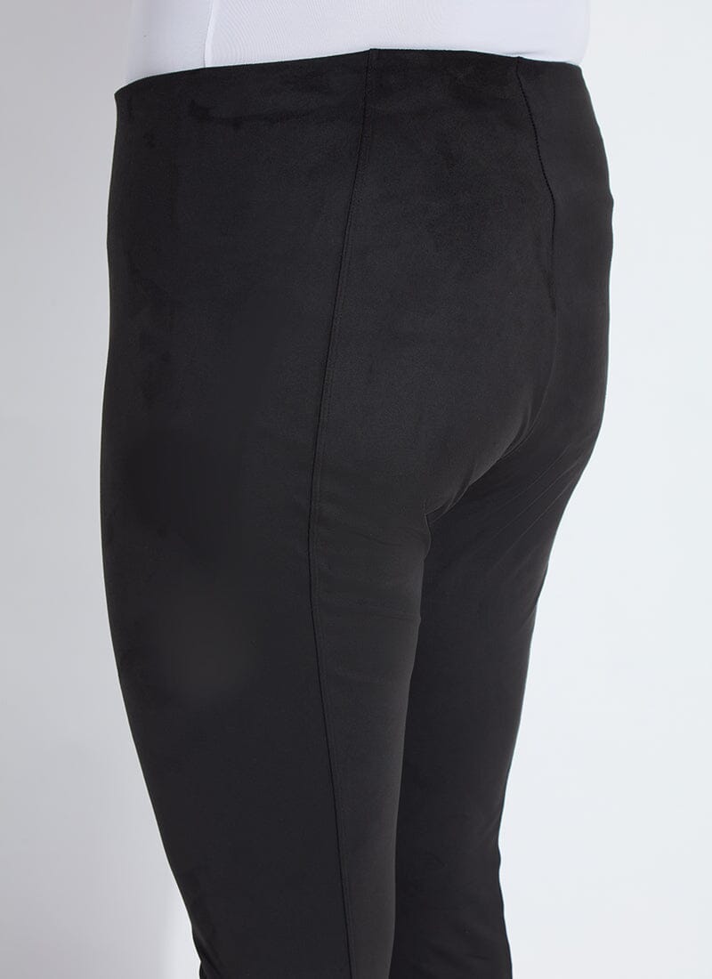 Lysse Hi Waist Suede Legging (Curvy, 28.5" Inseam) Black