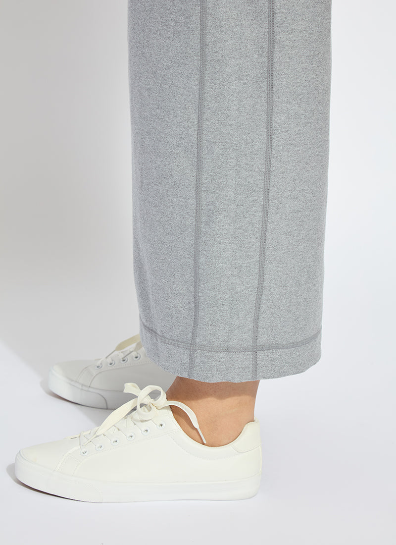 Lysse Jovie Reversible Wide Leg Crop Jogger Curvy (26" Inseam) True Navy Grey Melange