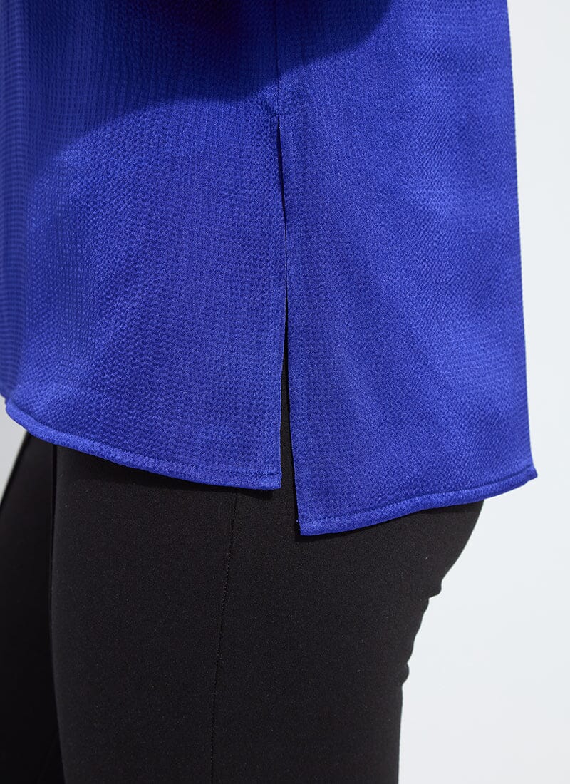 Lysse Marietta French Cuff Blouse Cobalt Night