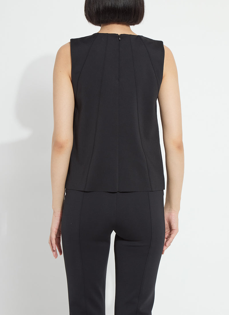 Lysse Spencer Neoprene Shell Tank Black