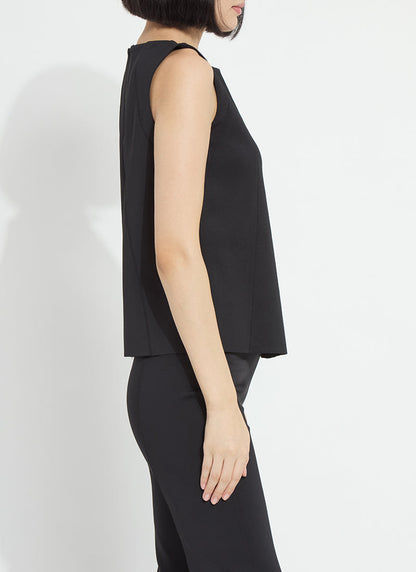Lysse Spencer Neoprene Shell Tank Black