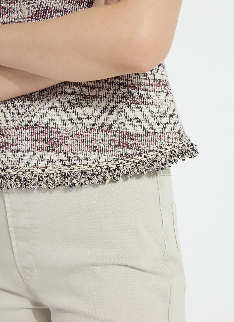 Lysse Cleo Sleeveless Tweed Shell Willow Weave Tweed