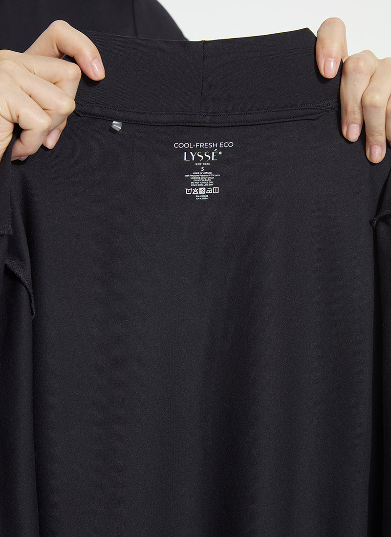 Lysse Clara Mockneck Elbow Sleeve Top Mosswood