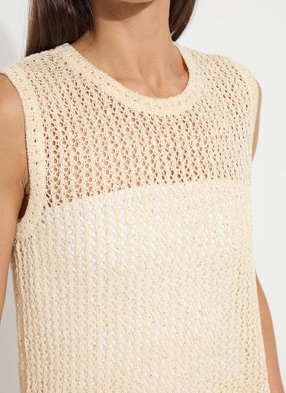 Lysse Avery Sequined Knit Shell Coco Sequins