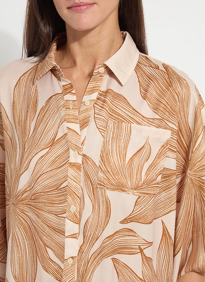 Lysse Nilza Tie Dolman Sleeve Shirt Sol De Sal