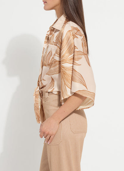 Lysse Nilza Tie Dolman Sleeve Shirt Sol De Sal