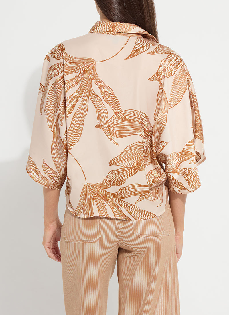 Lysse Nilza Tie Dolman Sleeve Shirt Sol De Sal