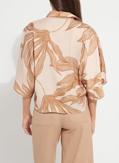 Lysse Nilza Tie Dolman Sleeve Shirt Sol De Sal