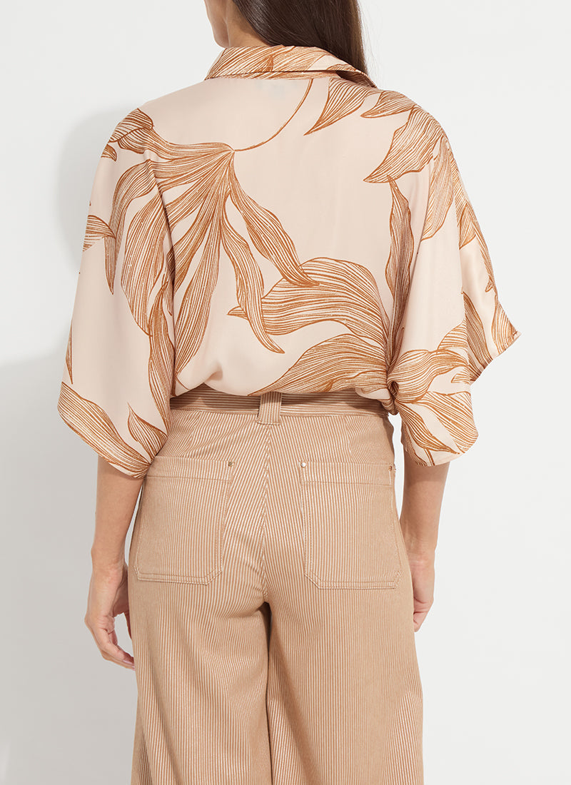 Lysse Nilza Tie Dolman Sleeve Shirt Sol De Sal