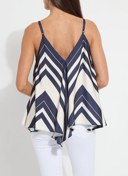 Lysse Irene Scarf Printed Top Costa Mosaica