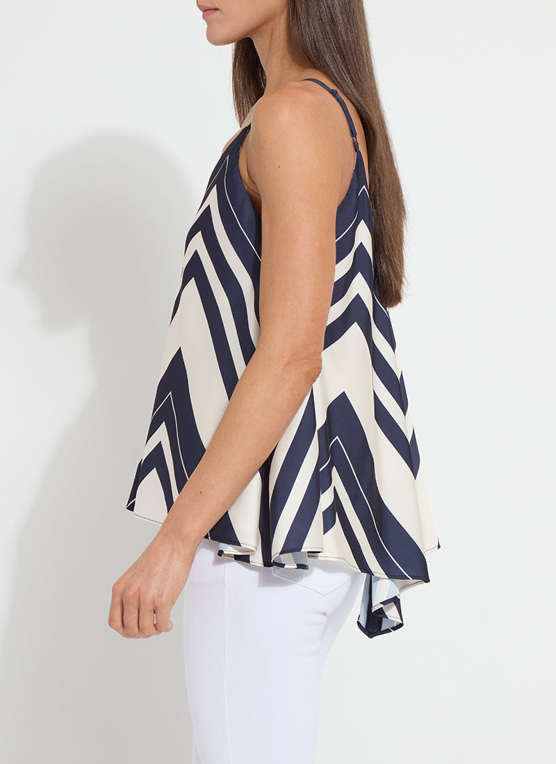 Lysse Irene Scarf Printed Top Costa Mosaica