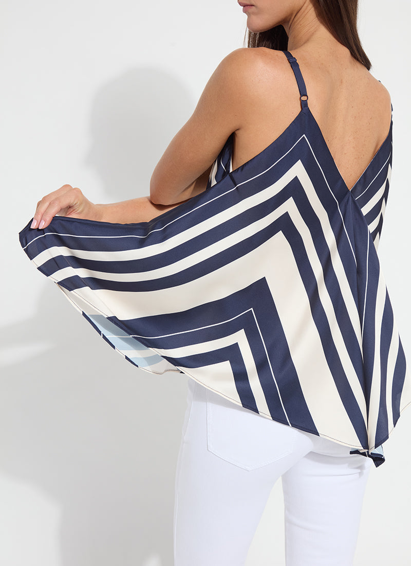 Lysse Irene Scarf Printed Top Costa Mosaica