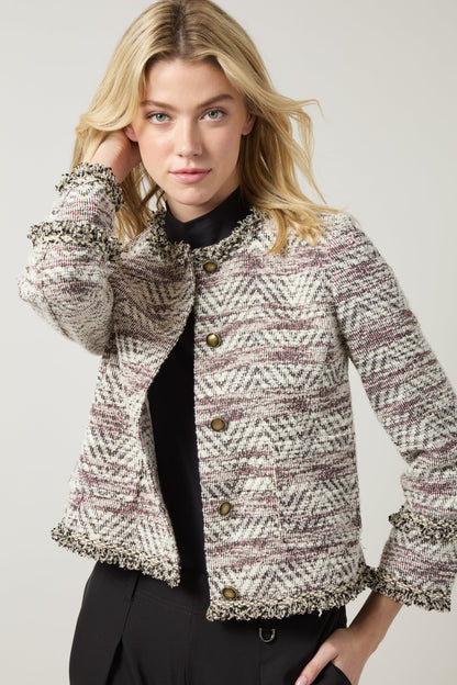 Lysse Cleo Tweed Jacket Willow Weave Tweed