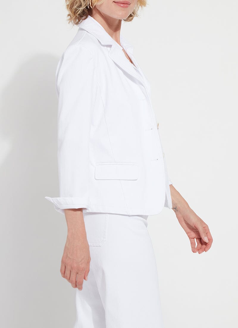 Lysse Della Denim Cropped Blazer Indigo