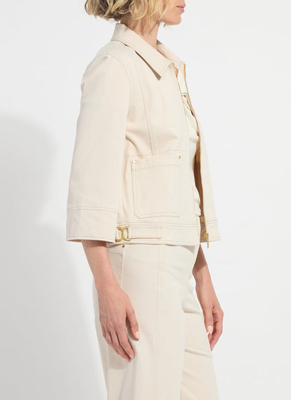 Lysse Nylah Detail Crop Jacket Crisp Chino