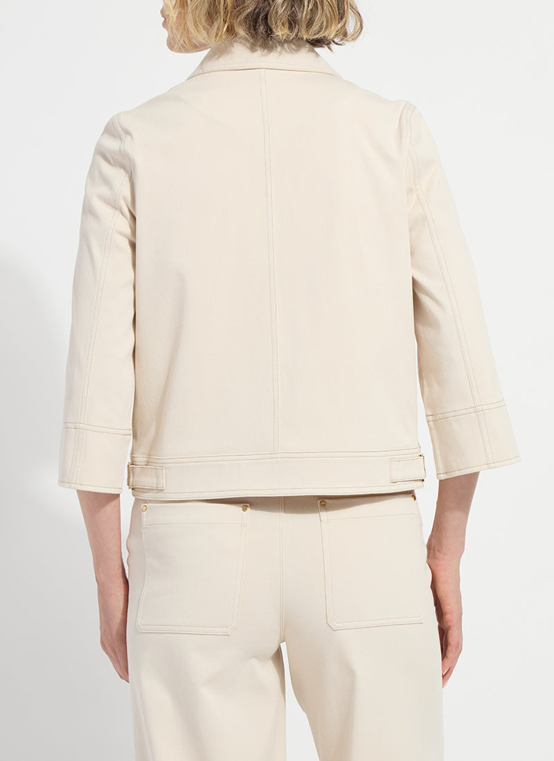 Lysse Nylah Detail Crop Jacket Crisp Chino