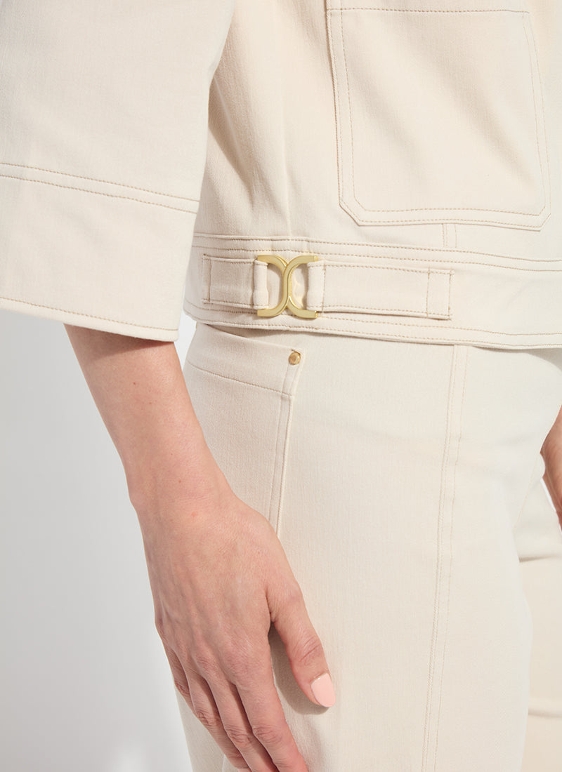 Lysse Nylah Detail Crop Jacket Crisp Chino