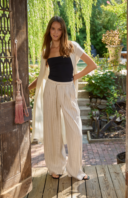 Lysse Beatriz Summer Linen Duster Sepia