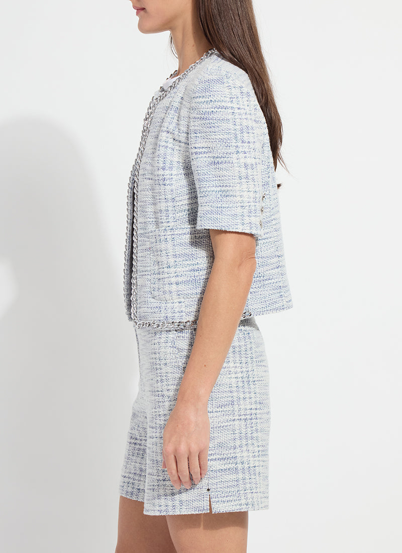 Lysse Lily Summer Tweed Jacket Azzurro Tweed
