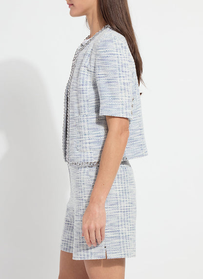 Lysse Lily Summer Tweed Jacket Azzurro Tweed