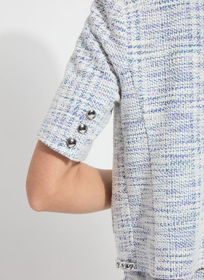 Lysse Lily Summer Tweed Jacket Azzurro Tweed