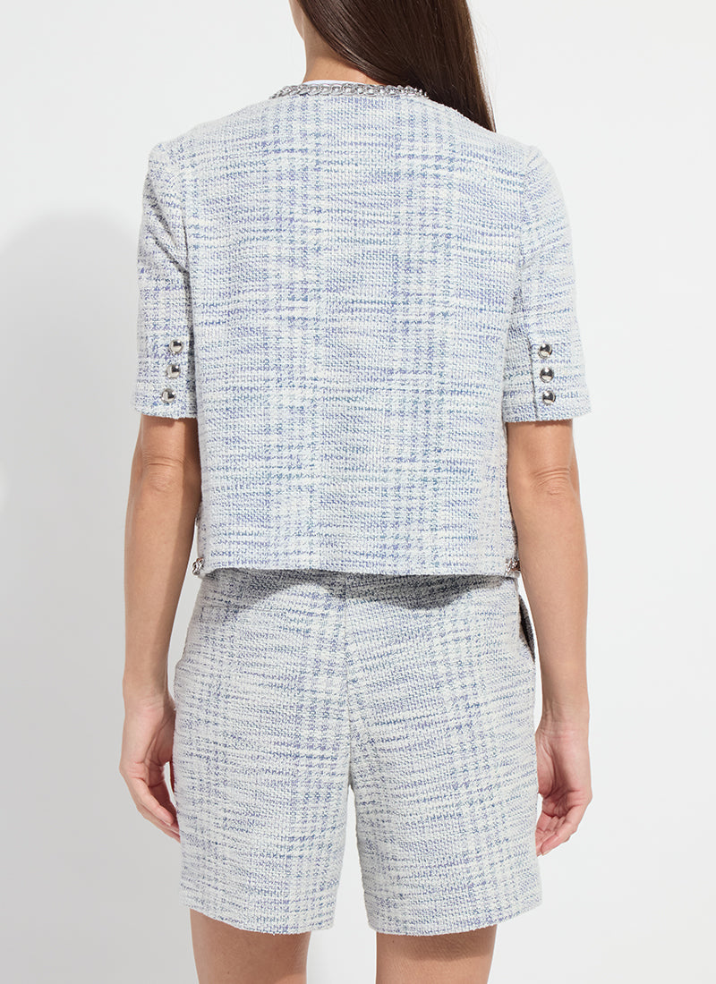 Lysse Lily Summer Tweed Jacket Azzurro Tweed