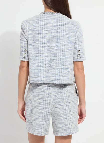Lysse Lily Summer Tweed Jacket Azzurro Tweed