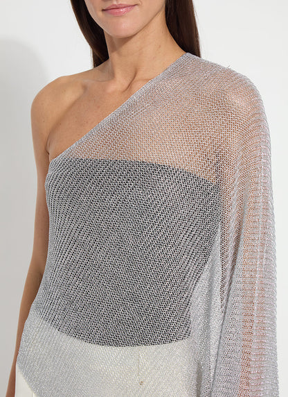 Lysse Argento Summer Convertible Poncho Metallic Silver