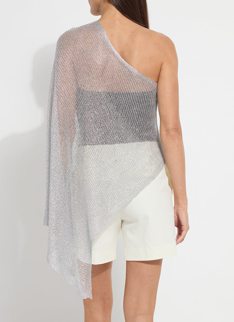 Lysse Argento Summer Convertible Poncho Metallic Silver
