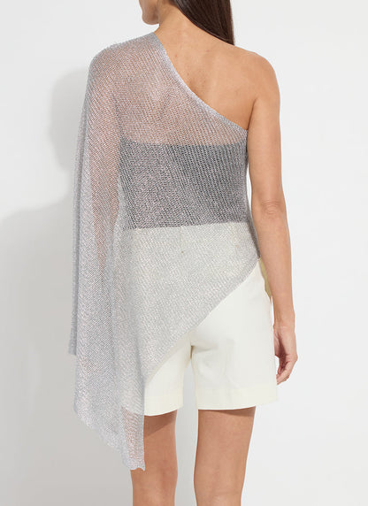 Lysse Argento Summer Convertible Poncho Metallic Silver