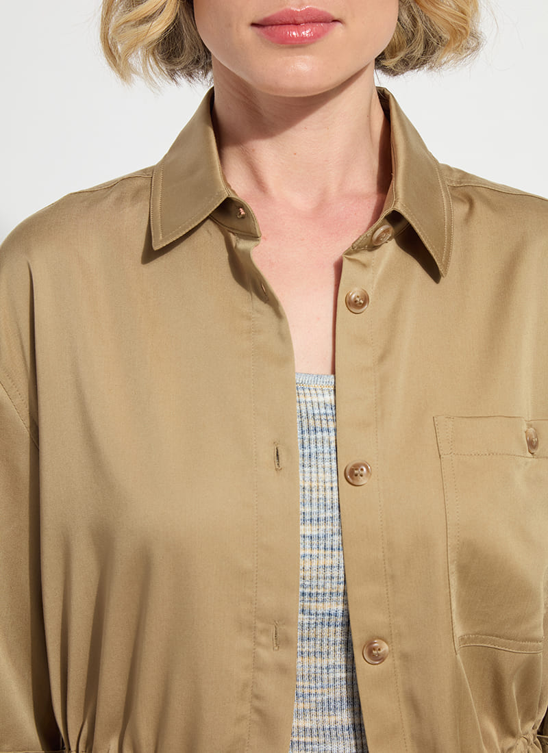 Lysse Jane Safari Overshirt Raw Umber