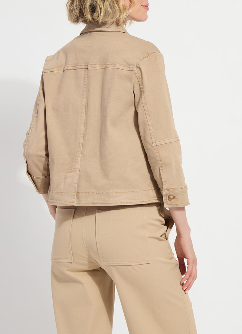 Lysse Willow Everyday Denim Jacket Asutex Desert Khaki