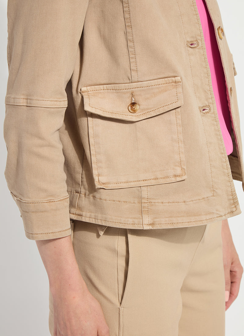 Lysse Willow Everyday Denim Jacket Asutex Desert Khaki