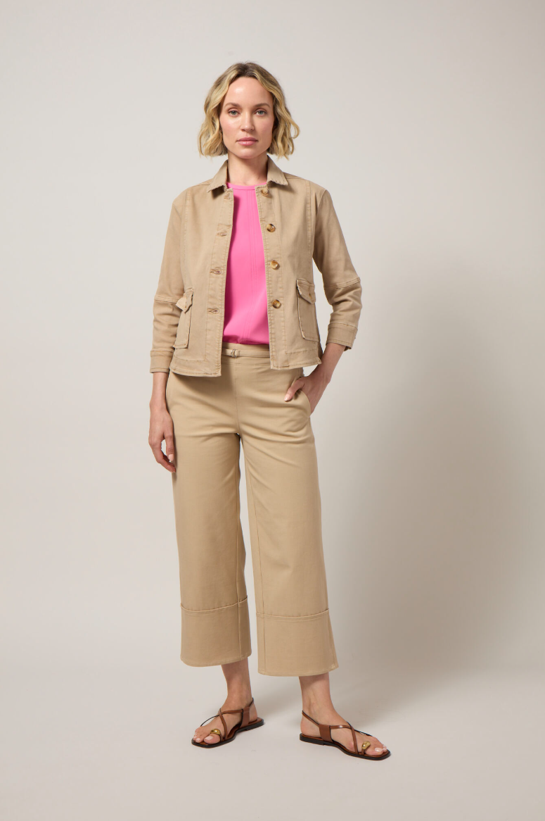 Lysse Willow Everyday Denim Jacket Asutex Desert Khaki
