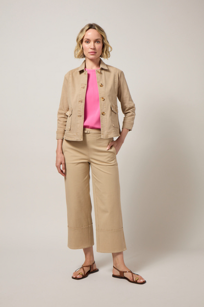 Lysse Willow Everyday Denim Jacket Asutex Desert Khaki
