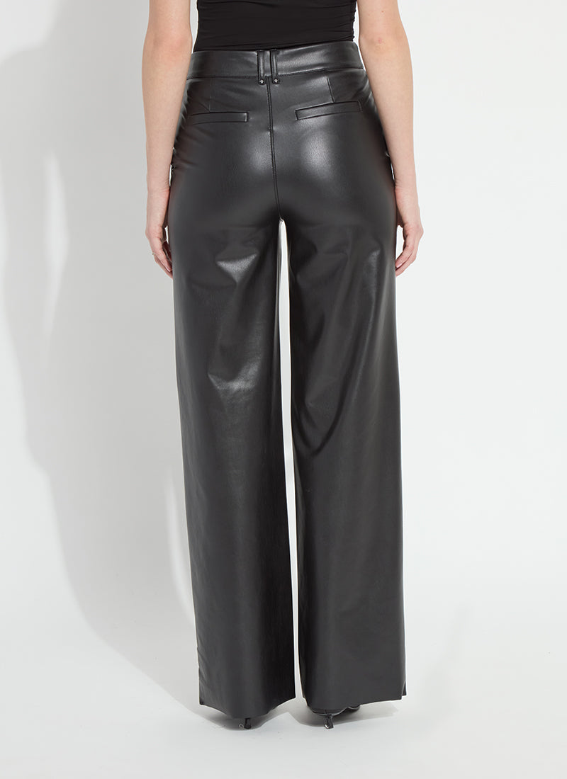 Lysse Ada Pull On Transeasonal Vegan Leather Trouser Antique Rose