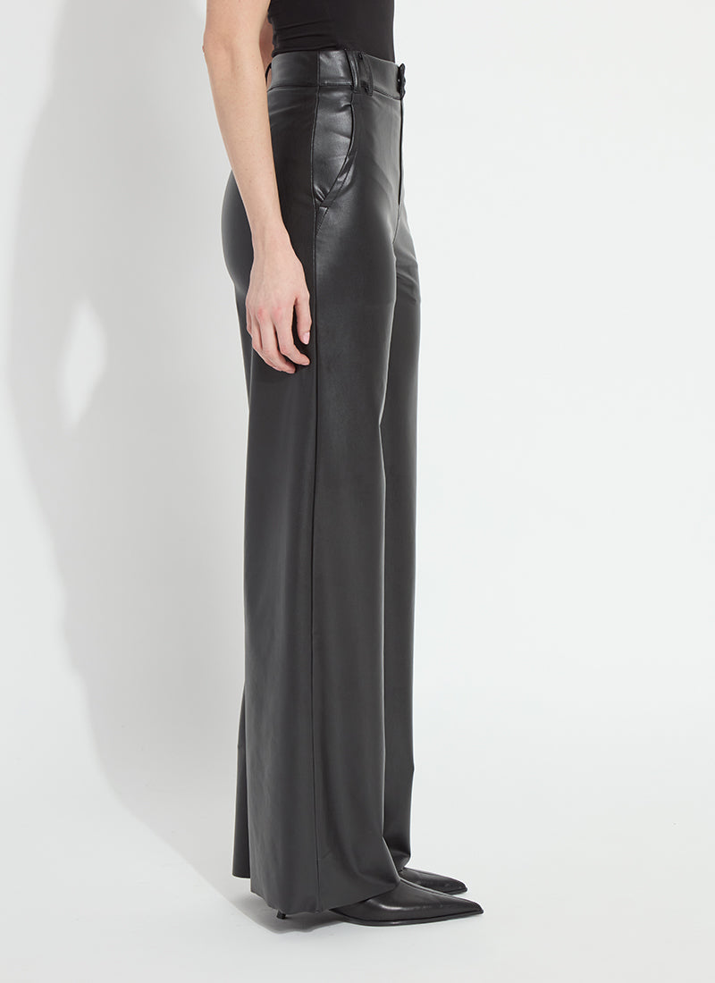 Lysse Ada Pull On Transeasonal Vegan Leather Trouser Antique Rose