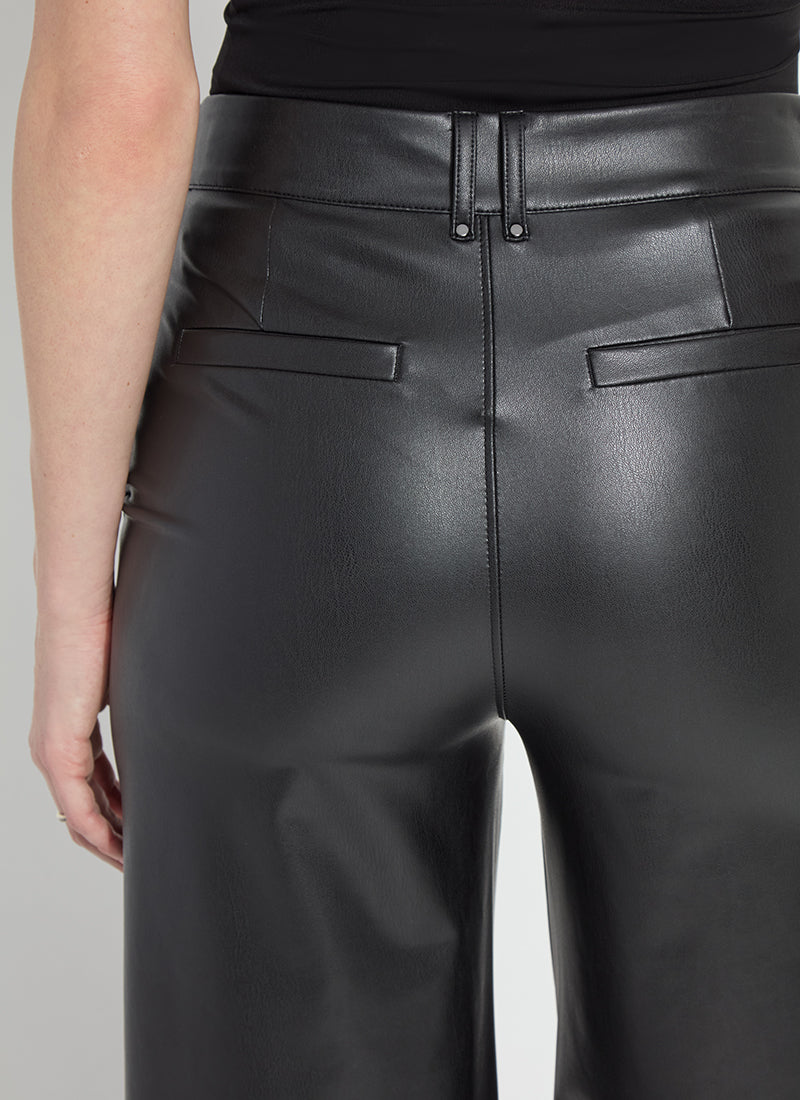 Lysse Ada Pull On Transeasonal Vegan Leather Trouser Antique Rose