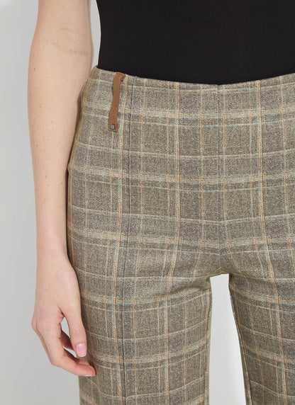 Lysse Livia Crop Pant Smoked Green Plaid