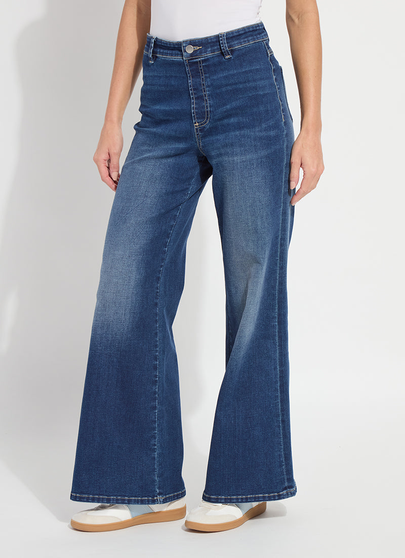 Lysse Iris Wide Leg Everyday Denim (30.5" Inseam) Asutex Double Espresso