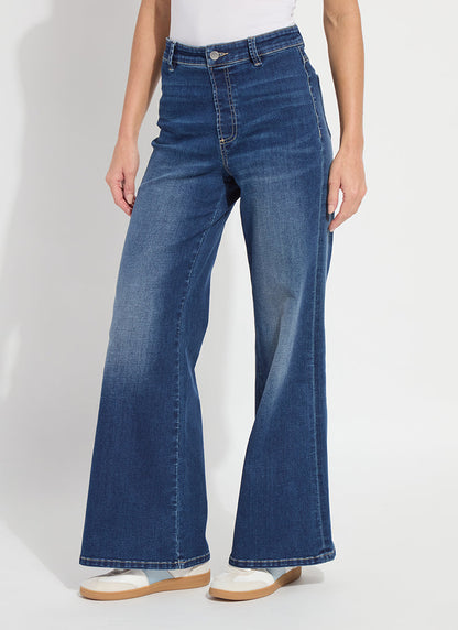 Lysse Iris Wide Leg Everyday Denim (30.5" Inseam) Asutex Double Espresso