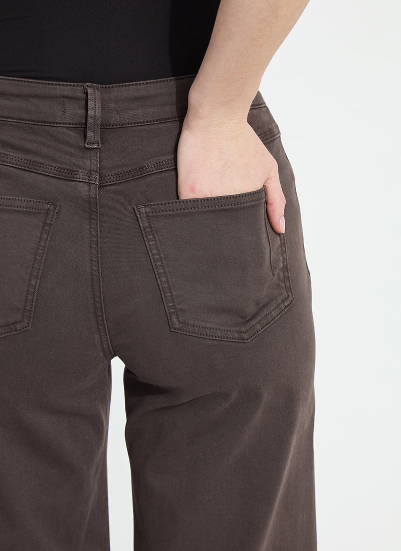 Lysse Iris Wide Leg Everyday Denim (30.5" Inseam) Asutex Double Espresso