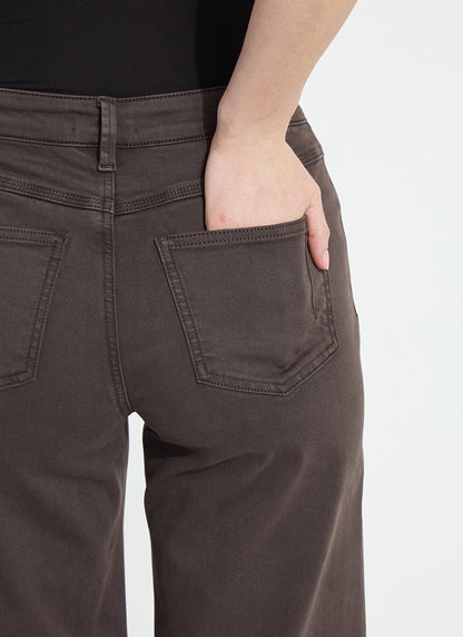 Lysse Iris Wide Leg Everyday Denim (30.5" Inseam) Asutex Double Espresso