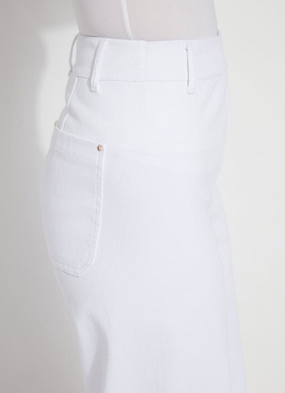 Lysse Erin Hi Waist Wide Leg Denim (28" Inseam) Antique Wash Smoked Green